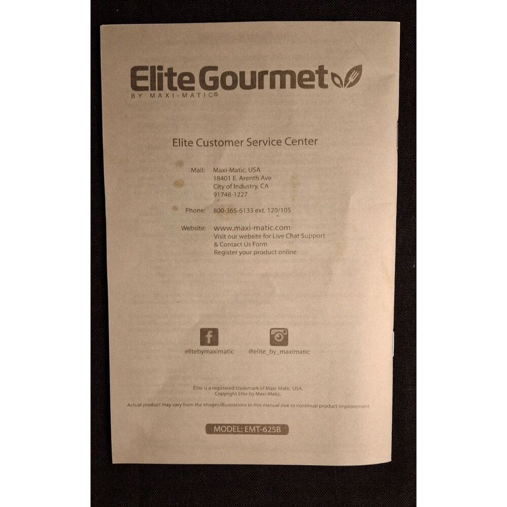 Elite Gourmet EMT-625B Ultimate Precision Electric Deli Food Graphite Black - Picture 16 of 16